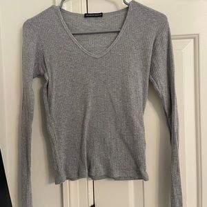 brandy melville gray long sleeve